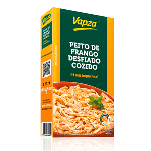 Peito de Frango Desfiado Cozido 400G Vapza