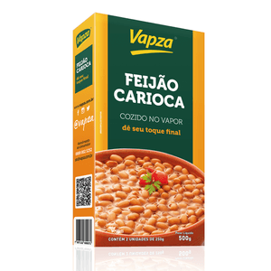 Feijão Carioca Cozido no Vapor 500G Vapza