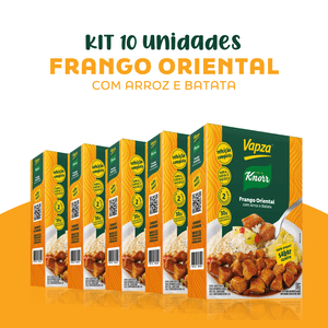Kit 10 Frango Oriental Com Arroz e Batata 370G Vapza e Knorr